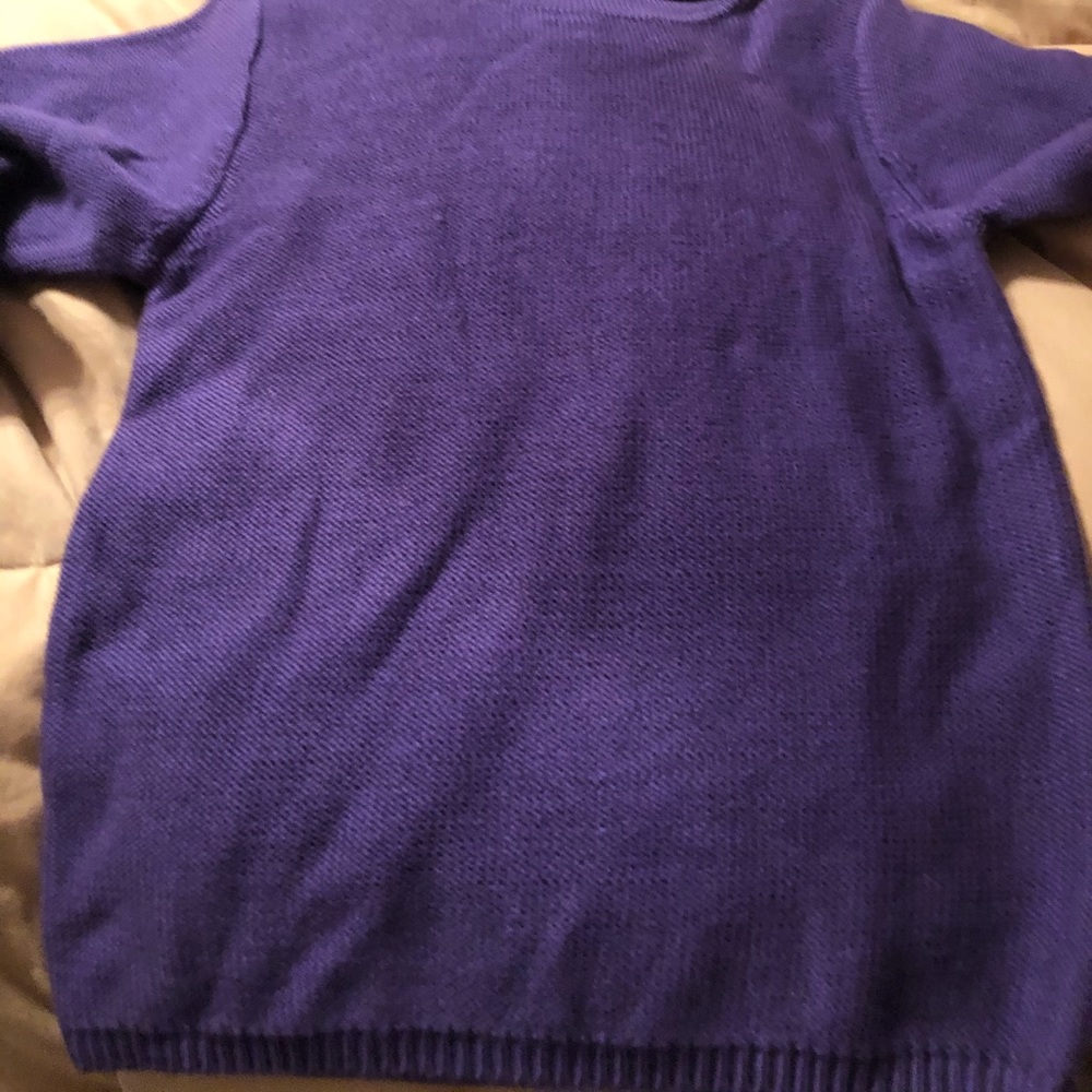 Purple girls turtle neck sweater. Size M 7/8 - Picture 5 of 5